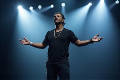 Singer on a stage
